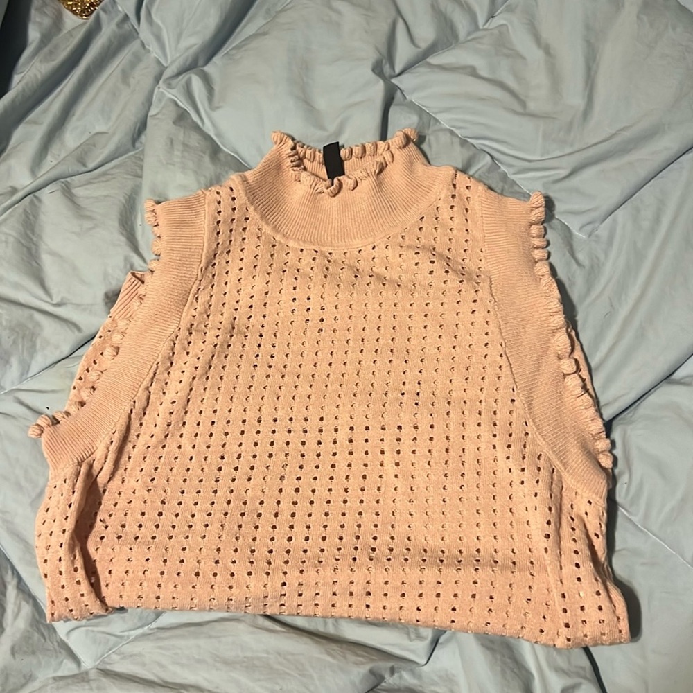 Bcbg maxamera turtleneck pink light worn xs